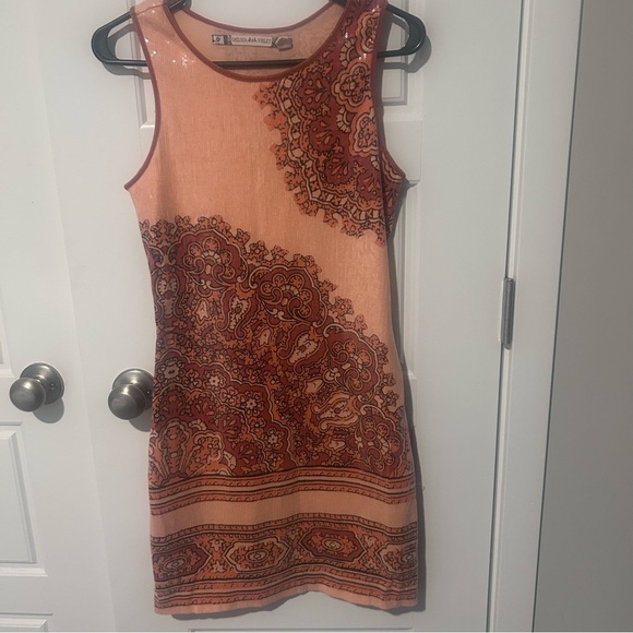 NWOT Women's - Chelsea & Violet Floral Sequin Shift Dress, Size Small - Picture 2 of 6